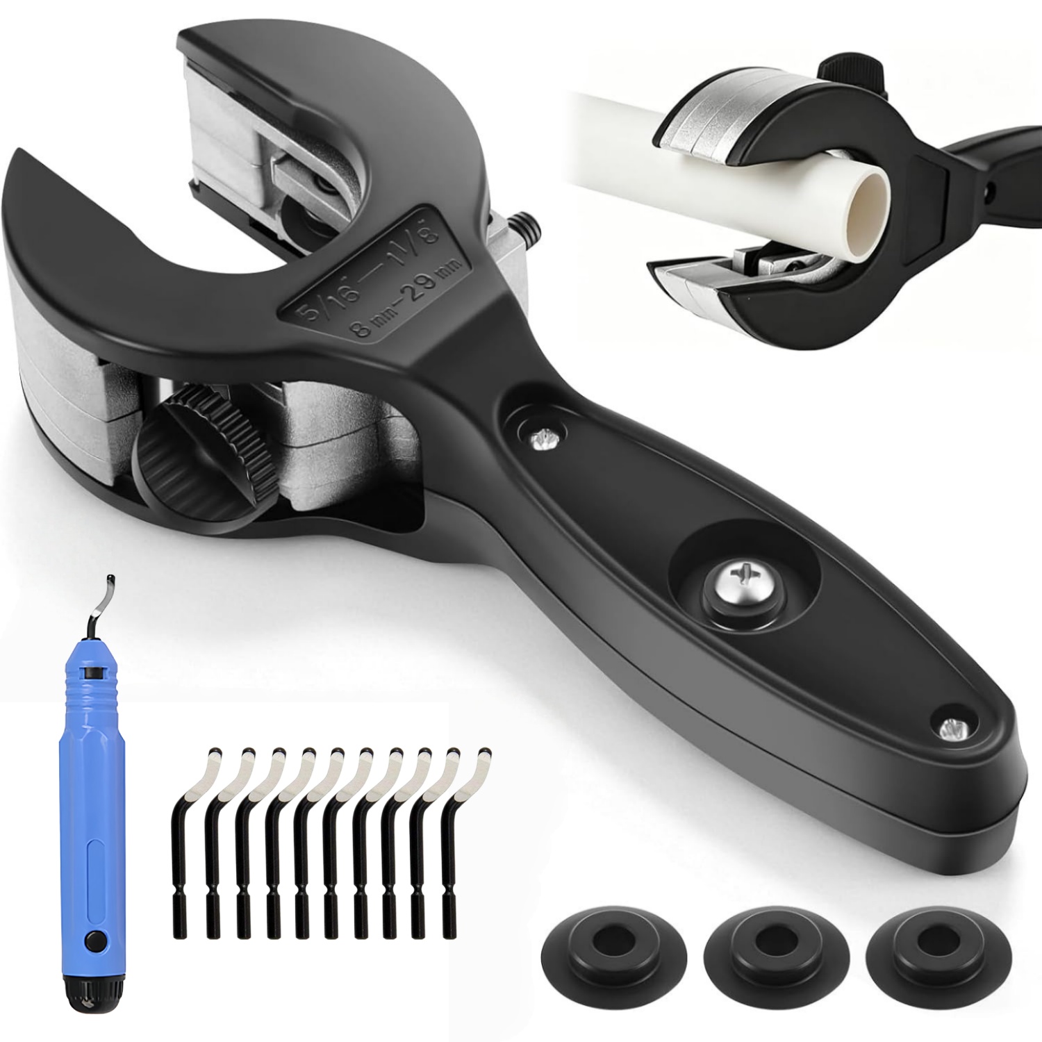Pipe Cutter Ratchet - Boru Kesme Seti, Cırcırlı Boru Kesici,
